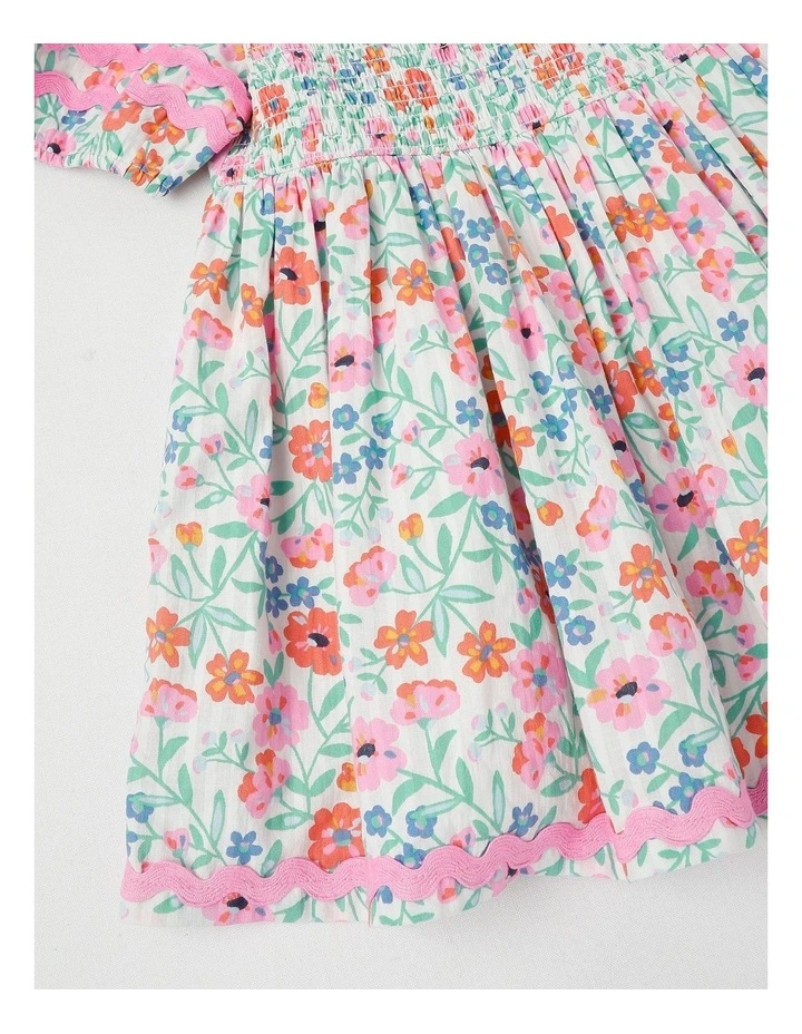 Amelia Paper Touch Dress in Ditzy Floral Print image 4