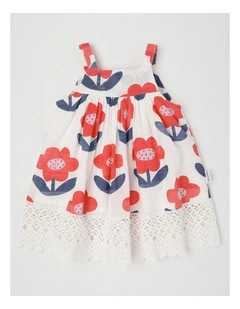Pearl Woven Dress in Cream