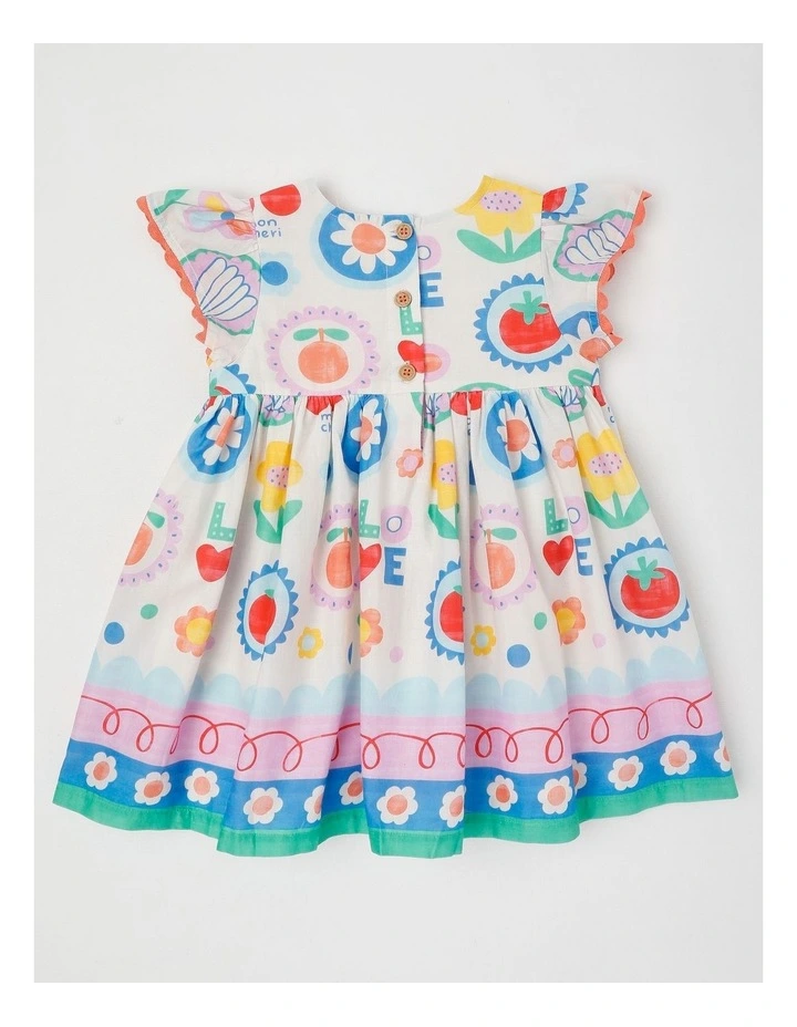 Dolly Woven Dress in White image 3