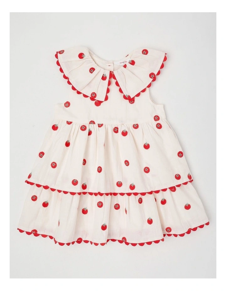 Clover Tiered Dress in Cream image 1