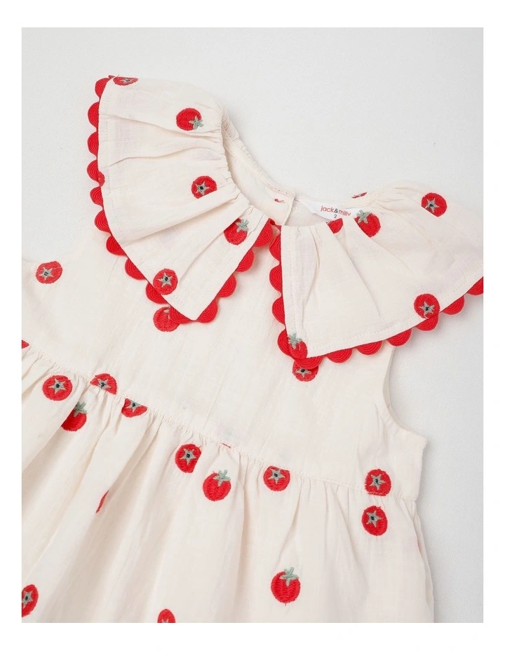 Clover Tiered Dress in Cream image 2