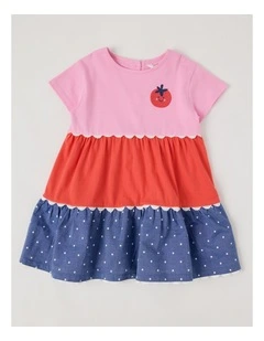 Lulu Colourblocked Dress in Pink