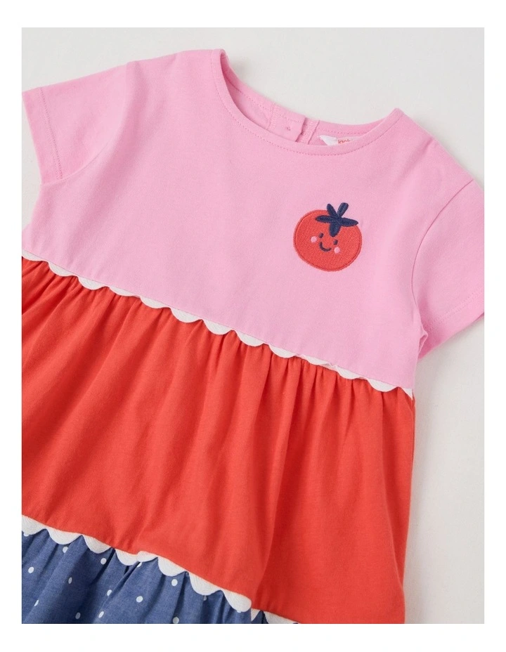 Lulu Colourblocked Dress in Pink image 2