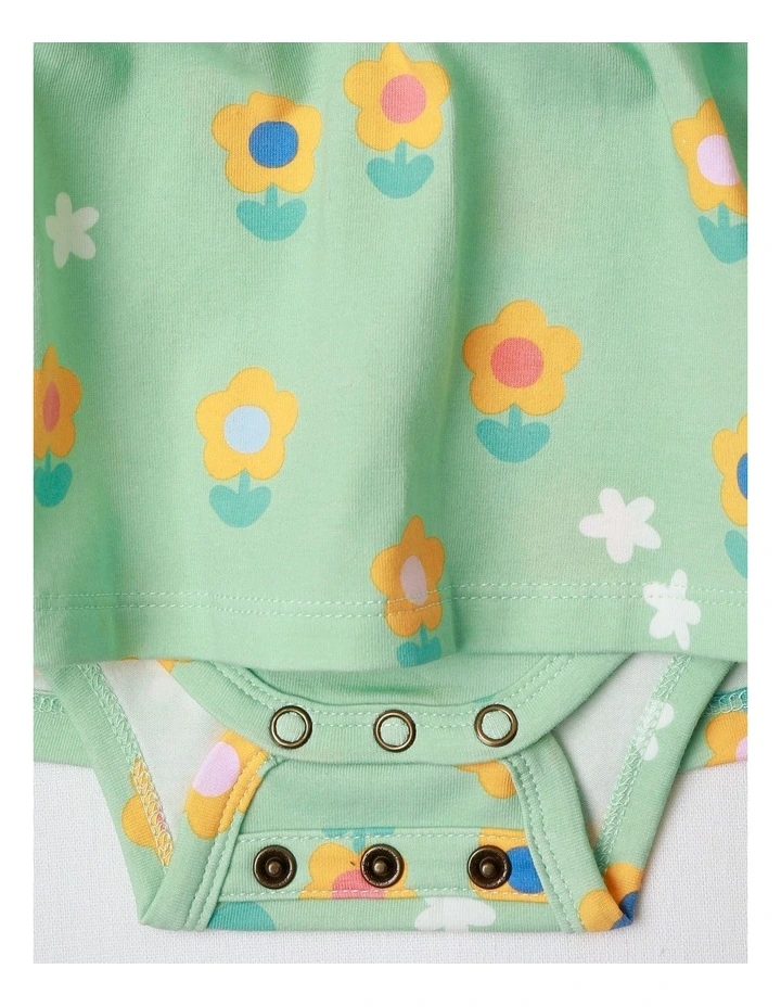 Bonny Romper Dress with Flutter Sleeve Daisy in Light Pink image 5