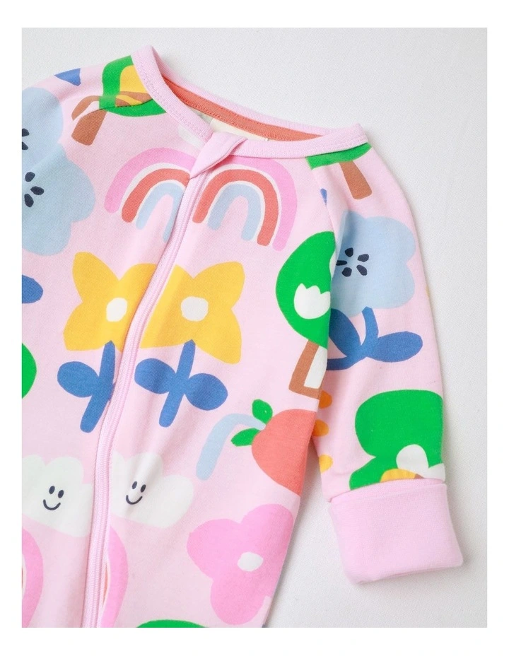 Clancy Zip Coverall in Magic Garden Print and Pink image 2