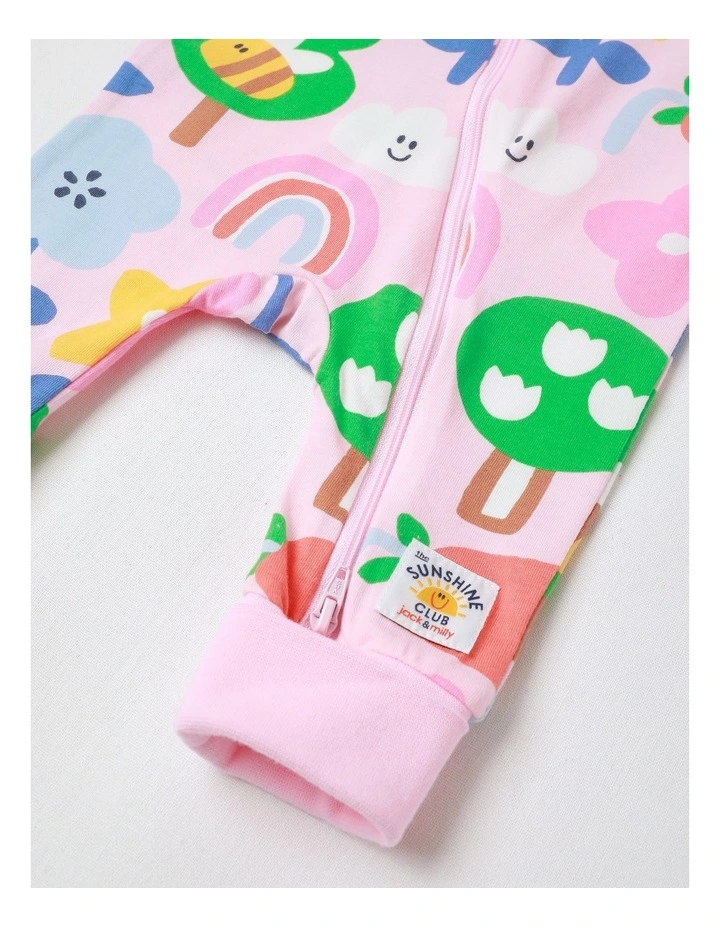 Clancy Zip Coverall in Magic Garden Print and Pink image 4