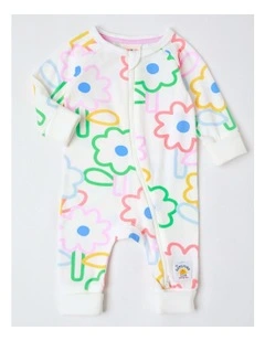 Clancy Zip Coverall in White
