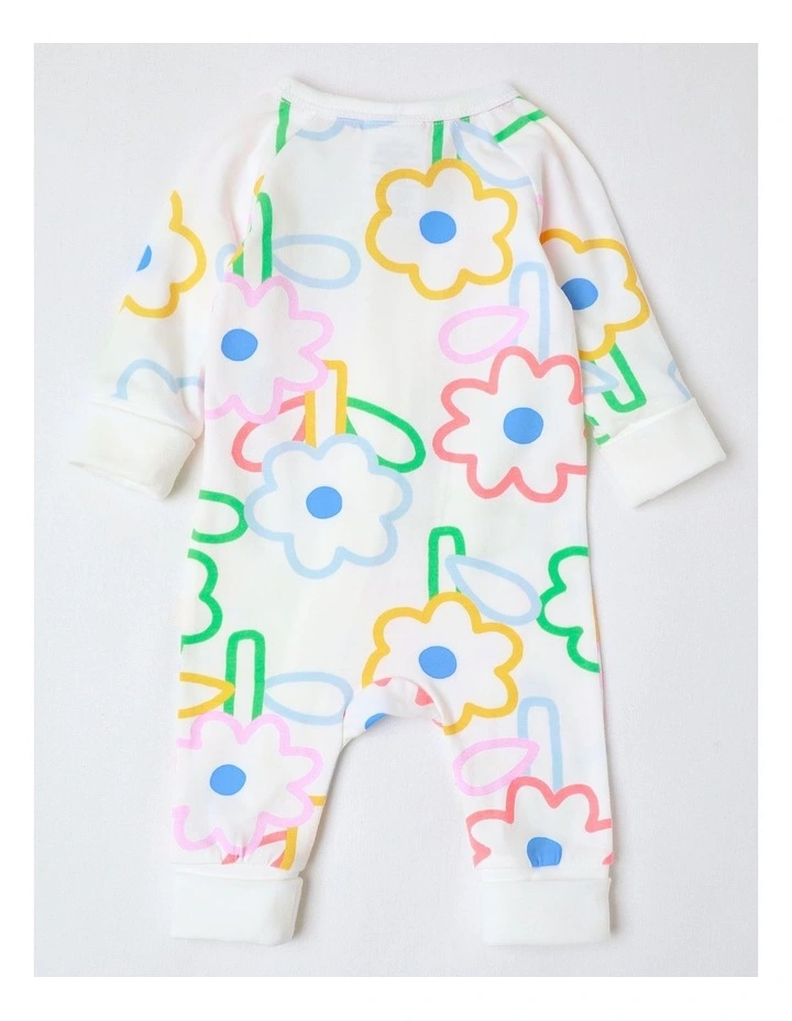 Clancy Zip Coverall in White image 3