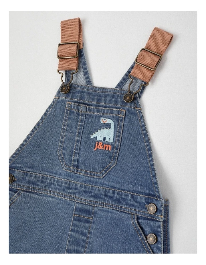 Harvey Denim Overall with Contrast Shoulder Straps in Denim image 2