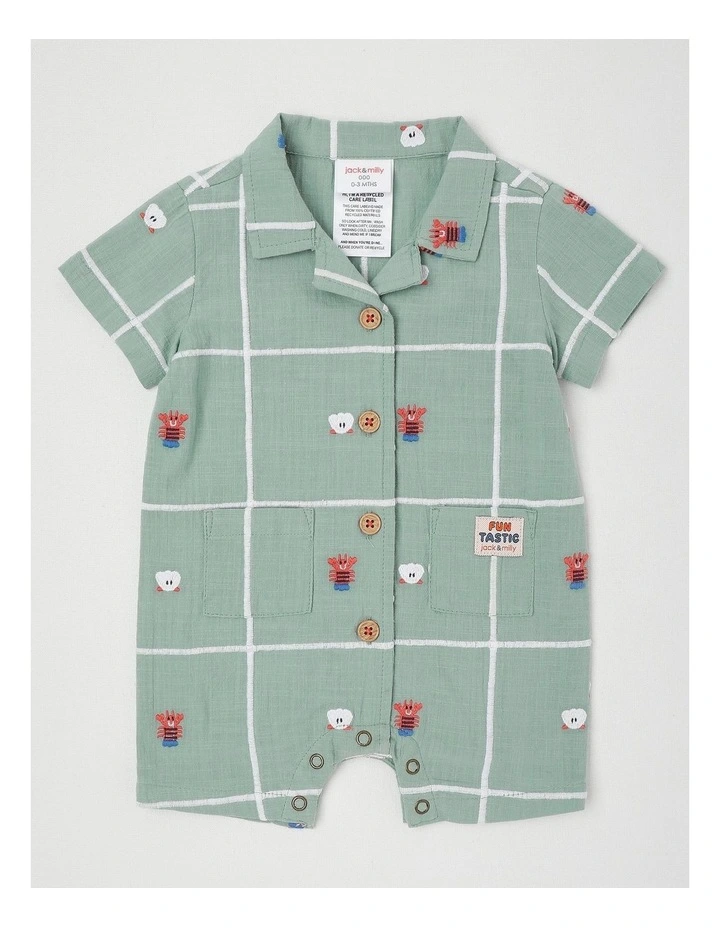 Banjo Vacay Romper in Green image 1