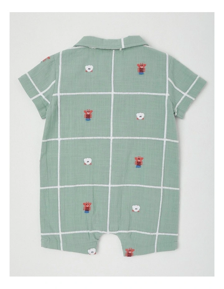 Banjo Vacay Romper in Green image 3