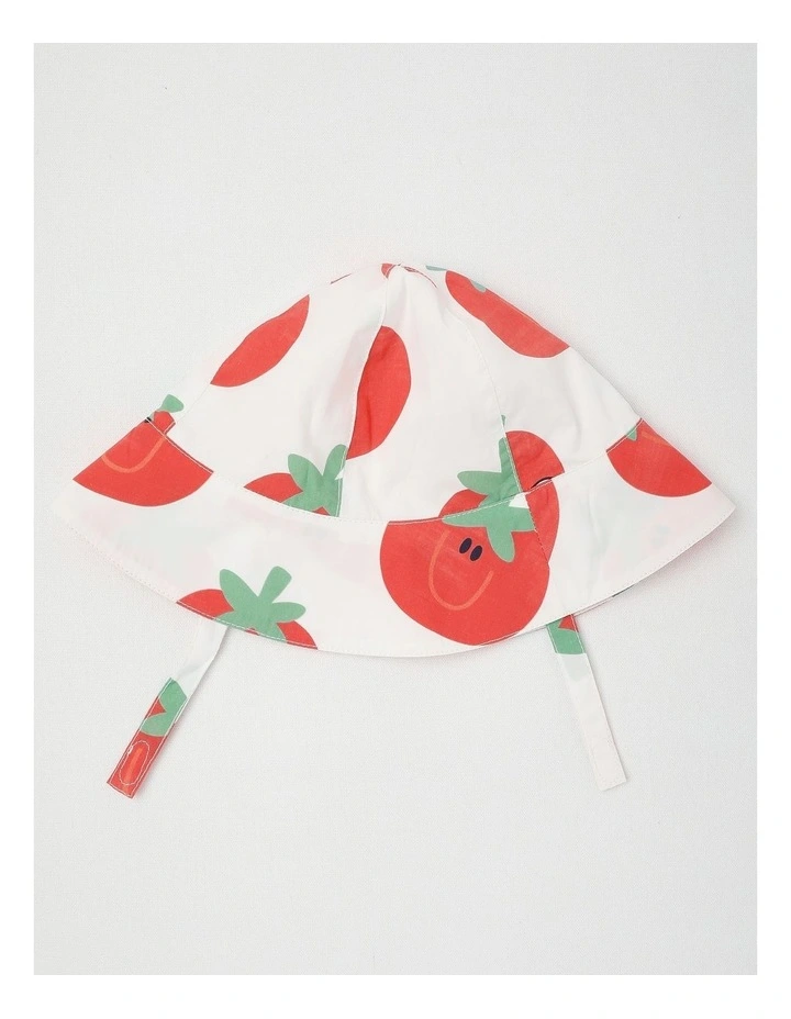 Rocky Romper and Matching Hat Set in White image 5