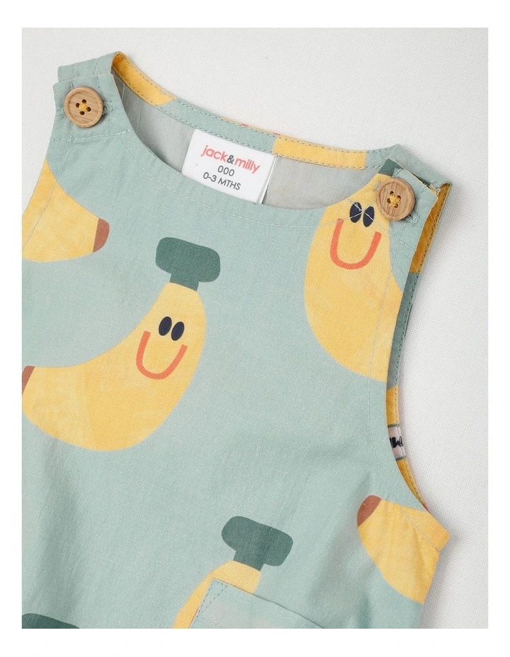 Rocky Romper and Matching Hat Set in Green image 2