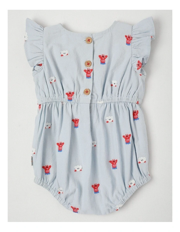 Maisie Romper in Blue image 3