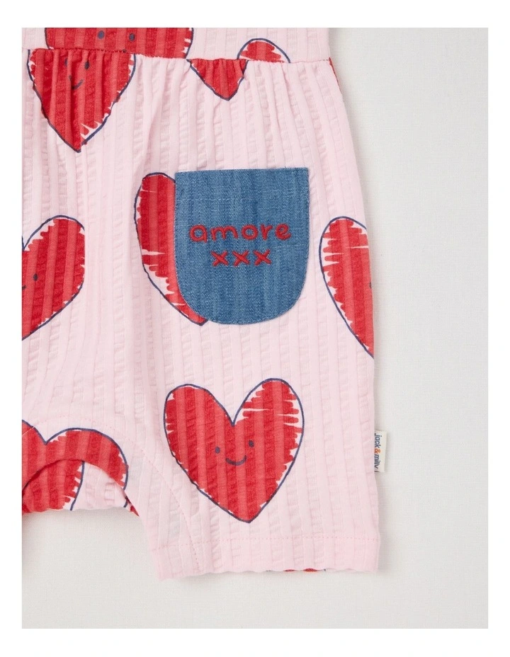 Lulu Knit Romper in Pink image 4