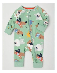 Clancy Zip Coverall in Green