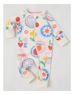 Clancy Zip Coverall in White