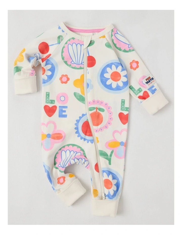 Clancy Zip Coverall in White image 1