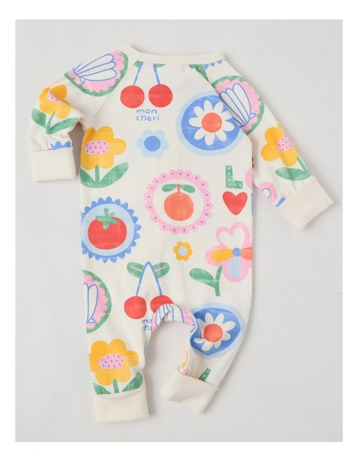 Clancy Zip Coverall in White image 3