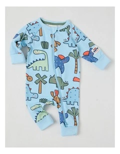 Clancy Zip Coverall in Blue