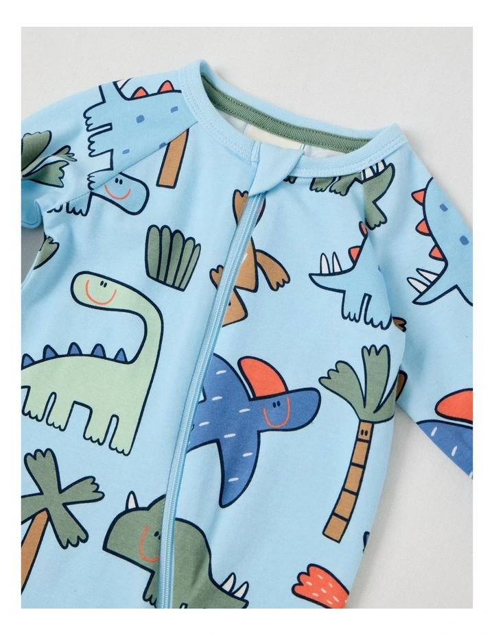 Clancy Zip Coverall in Blue image 2