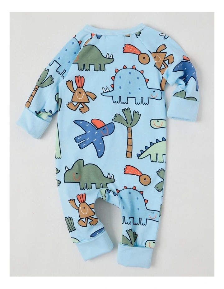 Clancy Zip Coverall in Blue image 3