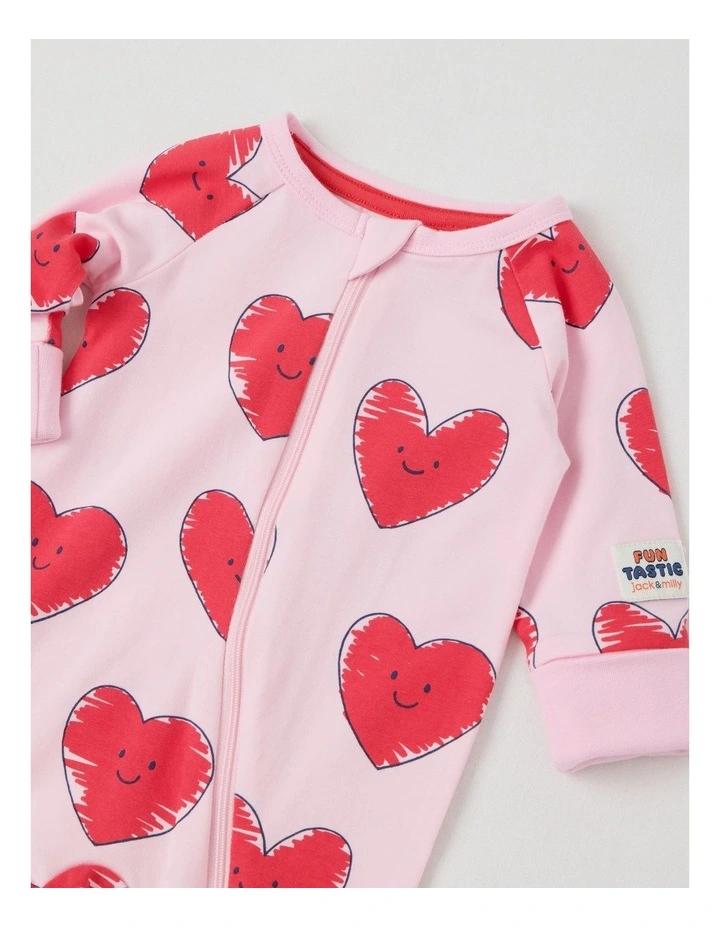 Clancy Zip Coverall in Pink image 2