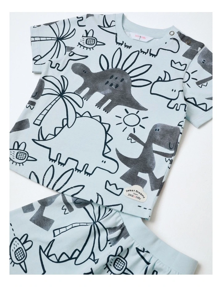 Dylan PJ Set in Light Blue image 2