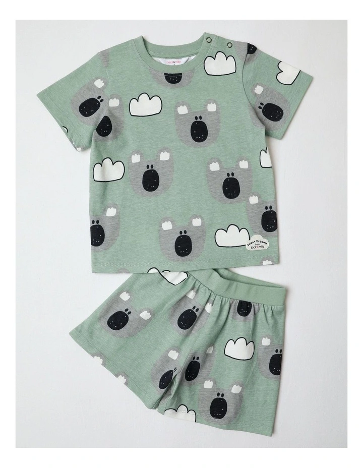 Dylan PJ Set in Green image 1