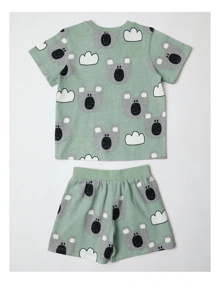 Dylan PJ Set in Green image 3