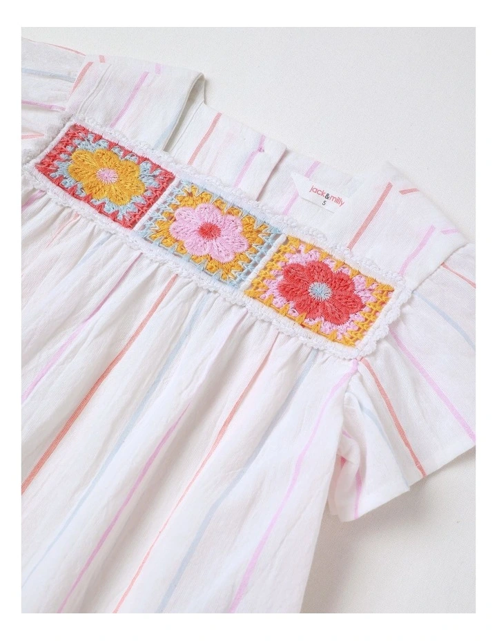 Juno Crochet Top and Short Set in White image 3
