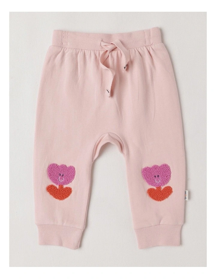 Dylan Brushed Fleece Tracksuit Set with Tulip Boucle in Light Pink image 5