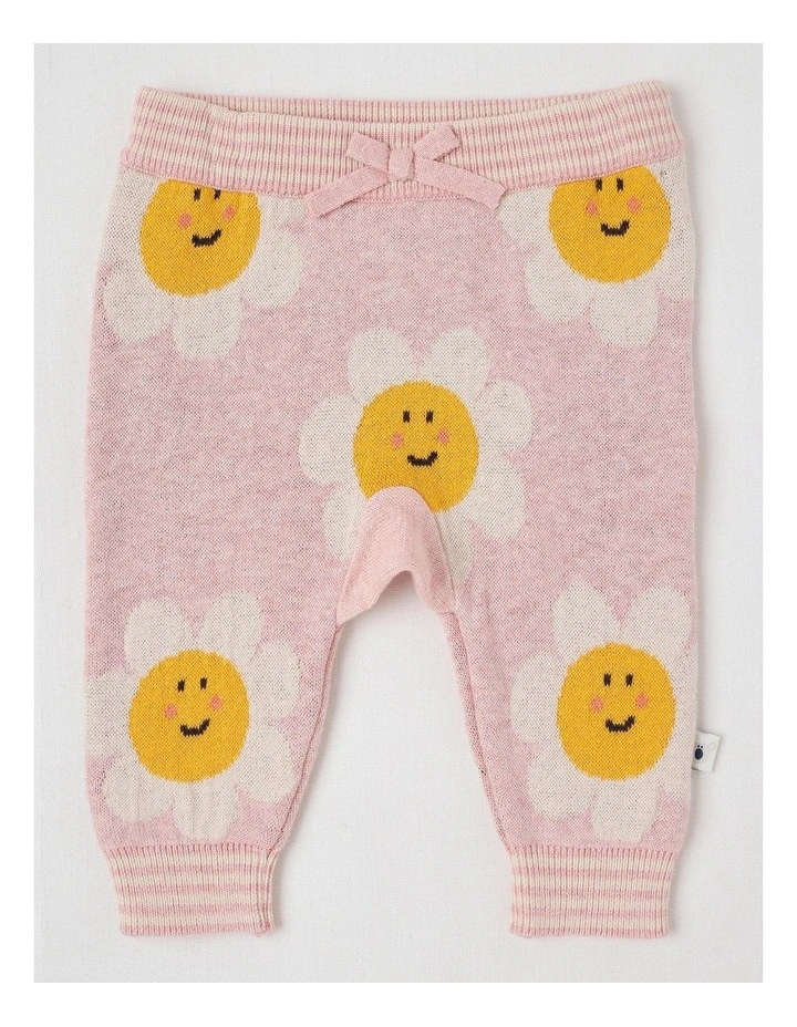 Naturals Newborn Sammy Knit Bunny Top & Bottom Set in Pink image 5