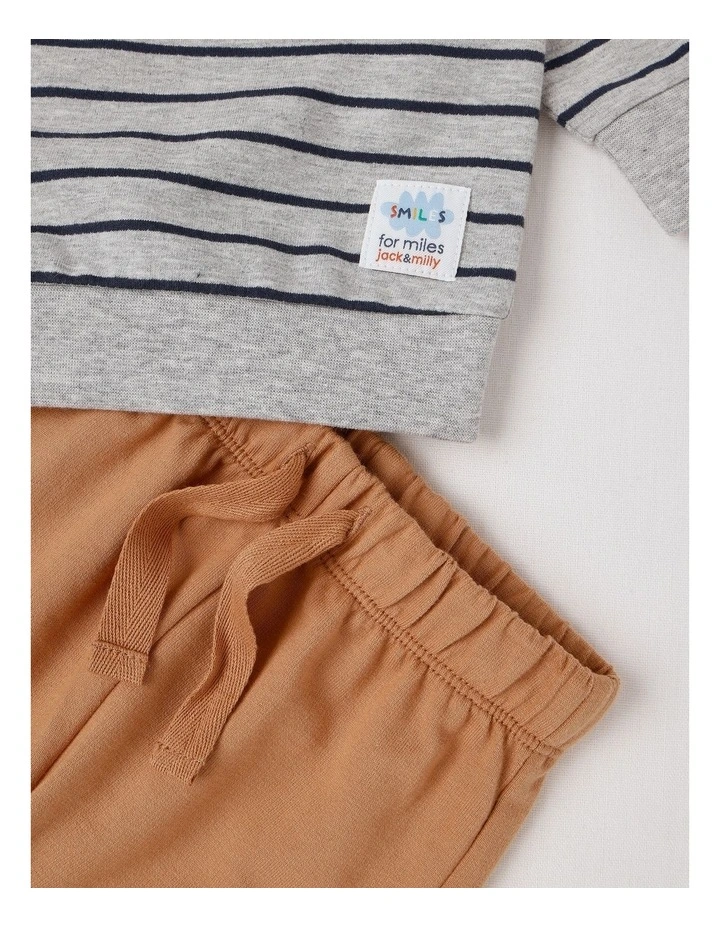 Beau Top and Bottom Pant with Dog Boucle and Stripe Cargo Pant image 5