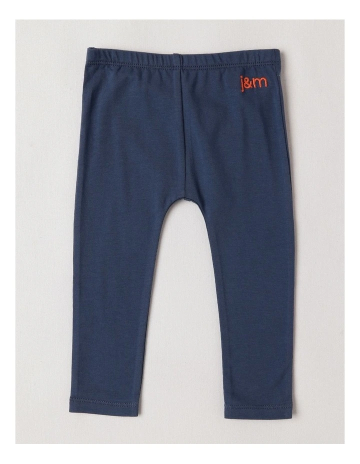 Marigold Watercolour Jersey Dress and Legging Set in Multi image 5