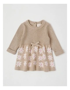 Claire Daisy Knitted Dress and Tight Set