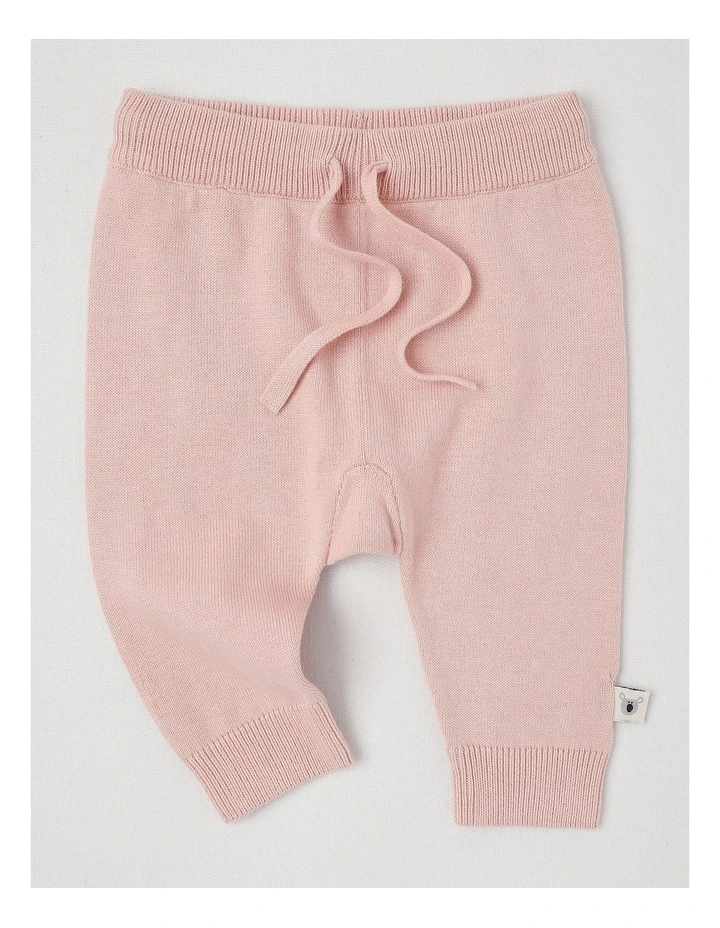 Darcy Knitted Wrap Top and Pant Set in Pink image 5