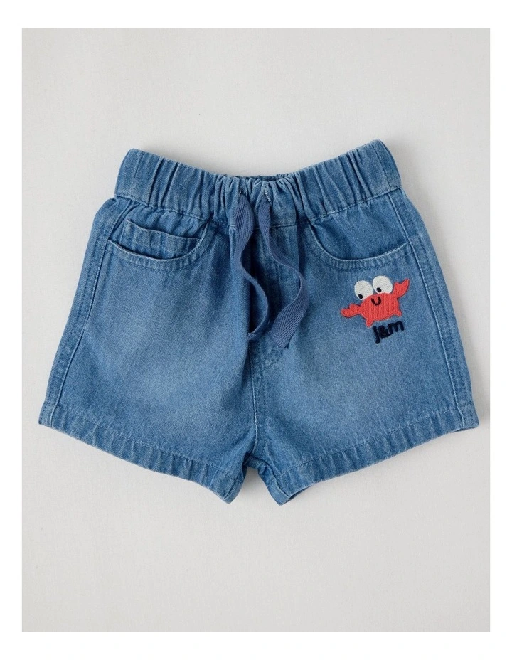 Jasper Whale Top and Denim Short Set in Red Stripe image 5