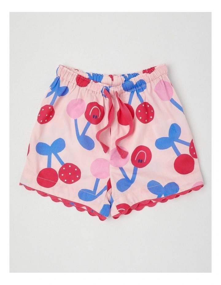 Nina Woven Pyjama Set in Pink image 5
