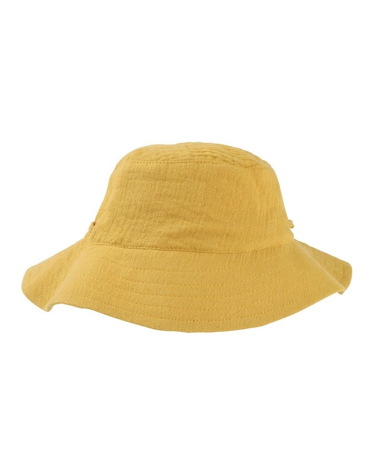 Mustard Crinkle Sunhat