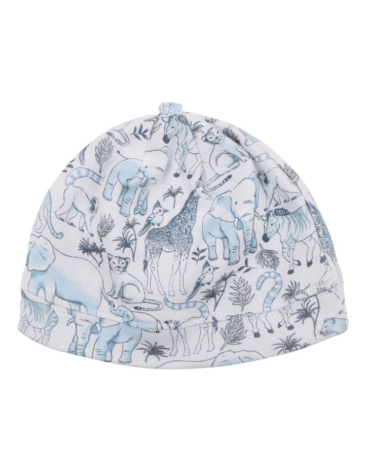 Levi Print Beanie White