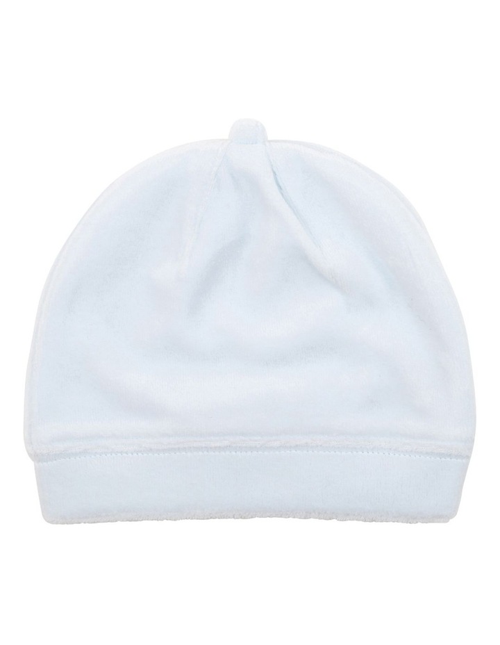 Levi Velour Beanie Blue
