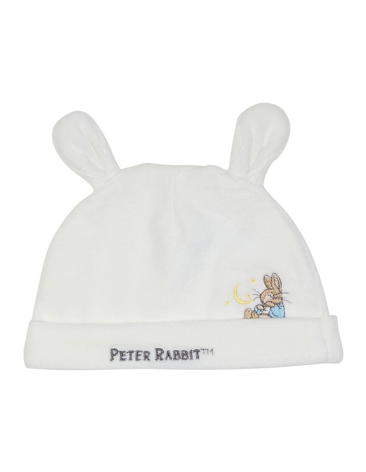 Velour Bunny Beanie Ivory