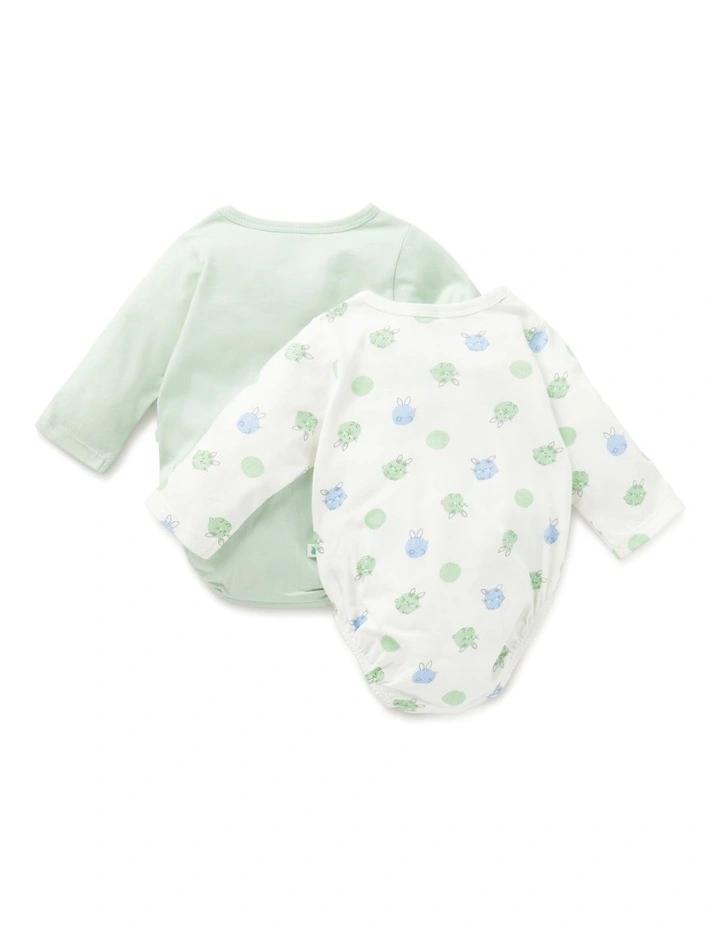 2 Pack Bodysuit in Green image 2
