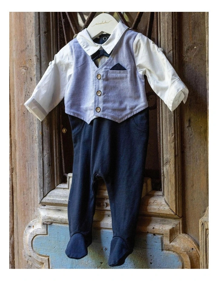 Albert Gentleman Romper in Multi image 4