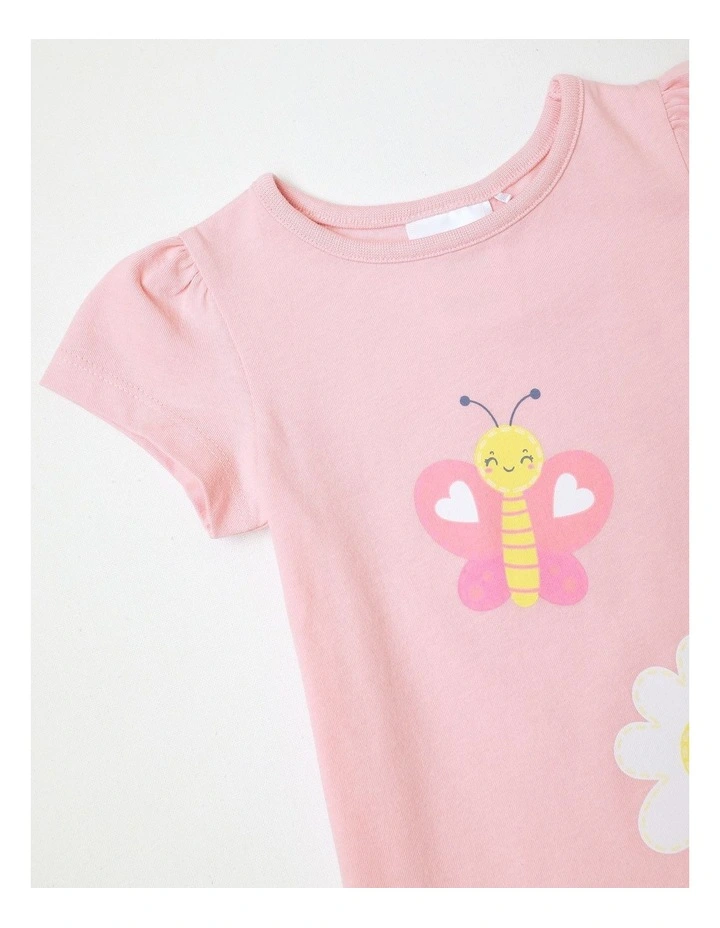 Essential Butterfly T-Shirt in Light Pink image 2