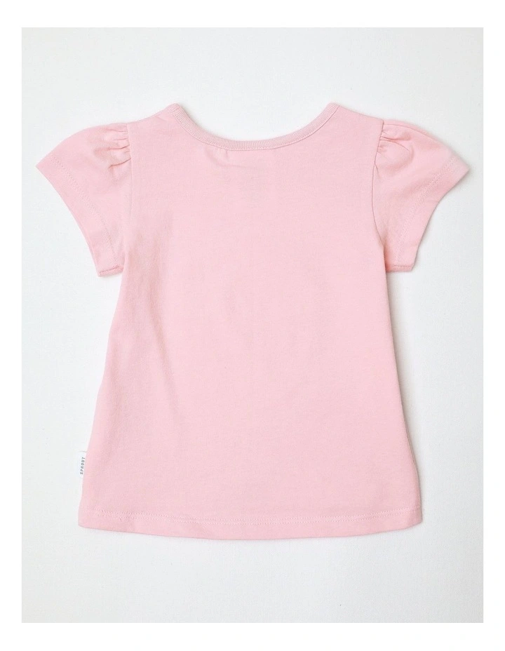 Essential Butterfly T-Shirt in Light Pink image 3
