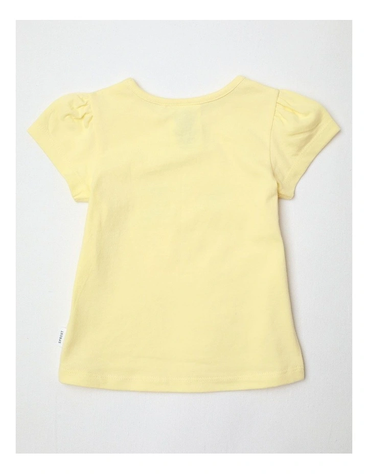 Essential Lemon T-Shirt in Yellow image 3