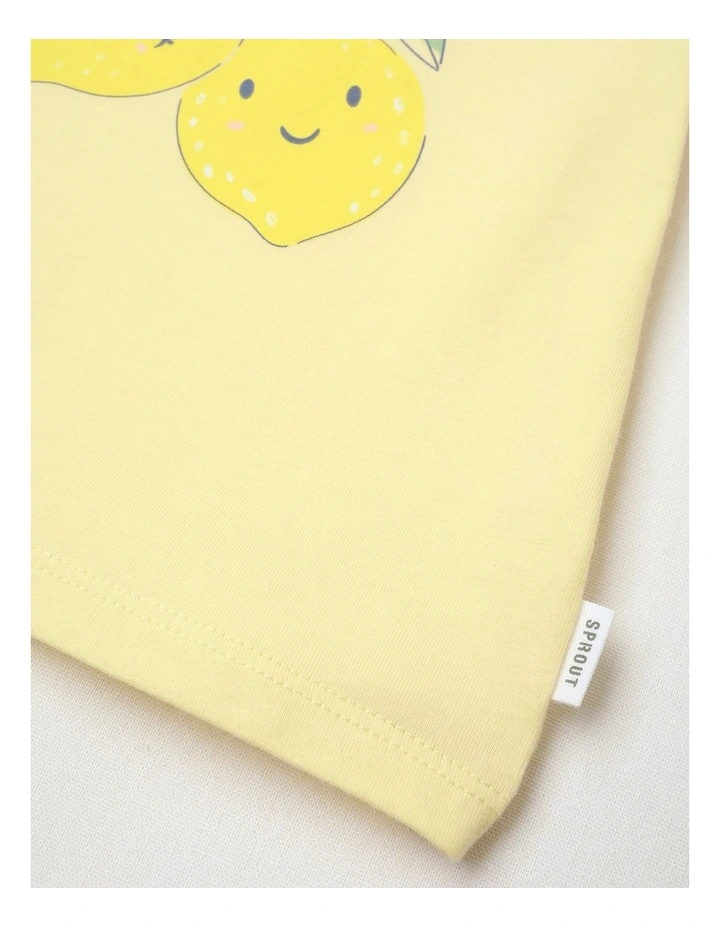 Essential Lemon T-Shirt in Yellow image 4