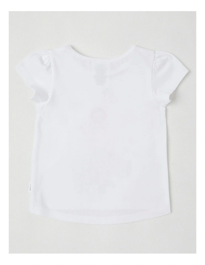 Essentials Animal Stack T-Shirt in White image 3
